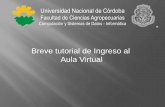 Breve tutorial de Ingreso al Aula Virtualinformatica.agro.catedras.unc.edu.ar/files/Tutorial-Aula-Virtual.pdf · Registro en el sistema de aulas ... O Nombre de usuario 29189221 Contraseña
