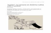Lector. La censura en América Latina sube a escenanuso.org/media/articles/downloads/1732_1.pdf · En la antesala, con luces más bajas, IRENE, secretaria de unos 40 años, ordenando