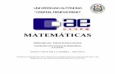 Parte 6 matematicaae-uagrm.webcindario.com/libros/matematicas.pdf · Coordinador de la materia de Matemáticas ... Binomio de Newton ... Un conjunto es una lista, colección o clase