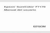 User Manual - Epson SureColor F7170 · Mantenga todo el sistema informático alejado de fuentes de interferencia electromagnética, como altavoces o unidades de base de teléfonos