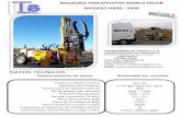 MAQUINA HINCAPILOTES MARCA INCOR MODELO H90R - 250 ESPA‘OL H90R...  DATOS T‰CNICOS Sistema extractor