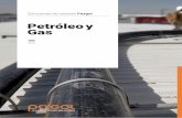 Petróleo y Gas - pexgol.com · excelente solución para el transporte de lí-quidos y otras sustancias que requieren una ... gas natural e hidrocarburos líquidos. Temperatura