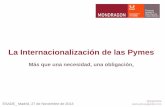 La Internacionalizaci³n de las Pymes - .de USA S&E, son estudiantes Chinos EU-27 India Korea Other