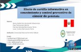 Presentación de PowerPoint - congresociebc.comcongresociebc.com/memorias/documentos/foro8/Clorinda Barrionuevo... · Tabla 4 Control preventivo de cáncer de próstata Antes de la