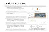 Artigo - Química Novaquimicanova.sbq.org.br/imagebank/pdf/00b-sumario39-5.pdf · Artigo 554 Sais de ... José D. Ardisson e Laercio Zambolim Salts of anionic dithiocarbimatedibutyltin