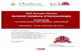 Societat Catalana d’Immunologia - academia.cat · Desarrollo de una técnica de ELISPOT para medir la producción de IFN-gama en Linfocitos de sangre periférica de pacientes diagnosticados