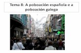 Tema 8: A poboación española e a poboación galega · poboación: natalidade, mortalidade e fecundidade no réxime demográfico actual. Desequilibros territoriais no movemento natural