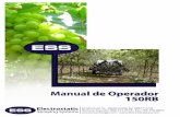 Manual de Operador 150RB - Electrostatic Spraying Systems, Inc. Mounted Manuals/Espanol... · Manual del oPeRadoR 150RB i ¡FelICIdadeS! usted acaba de adquirir uno de los sistemas