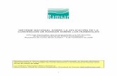 INFORME NACIONAL SOBRE LA APLICACIÓN DE LA ... - Ramsar file2 Antecedentes e introducción 1. El presente Modelo de Informe Nacional para la COP10 de Ramsar ha sido aprobado por el