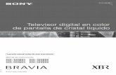 Televisor digital en color de pantalla de cristal líquido · “x.v. Color” son marcas comerciales o marcas ... SXGA Super matriz de gráficos extendida ... VOLUME +/–, VOL +/–