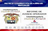 Diapositiva 1 - colombiahumanitaria.gov.co · AVANCE: Al corte el municipio de San Fernando, corregimiento de Santa Rosa se tienen habilitados 200 albergues construidos con Drywall