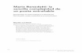 Mario Benedetti: la sencilla complejidad de un poeta ... · 334 cuadernos de literatura Vol. XVii nº33 • enero-Junio 2013 issn 0122-8102 • págs. 332-354 Martha canfield “La