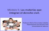 Módulo II. Las materias que integran el derecho civil. · de la Ley Orgánica 4/2000, de 11 de enero, sobre derechos y libertades de los extranjeros en España y su integración
