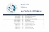 CATALOGO CORSI 2018 - internationalonlineuniversity.it · Comunicazione verbale M213 Comunicazione non verbale e sinergologia 30' Comunicazione verbale M214 Gestire le situazioni
