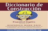 Diccionario de Construcción - bvsde.paho.org · Bienvenida La industria de la construcción en los Estados Unidos emplea a muchos trabajadores Hispanos. Se sabe que existen barreras