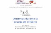 Jornadas SECPCC 2015 - SECARDIOPED Arritmias durante la prueba de esfuerzo F. J. Castro Sección de Cardiología Pediátrica HCU Virgen de la Arrixaca, Murcia Jornadas SECPCC 2015
