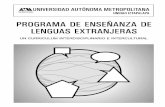 INTRODUCCIÓN PROGRAMA DE INGLÉS · 2 El Programa de Enseñanza de Lenguas Extranjeras de la Unidad Iztapalapa fue diseñado por la Dra. Margaret Lee Zoreda, el Dr. Javier Vivaldo