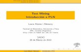 Text Mining Introducción a PLNlaura/tm/tm10/slides/pln.pdfc omo ayuda el PLN a la miner a de texto ejemplos de miner a de texto Text Mining Introduccion a PLN Laura Alonso i Alemany