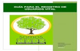 PROCESO GUÍA PARA EL REGISTRO DE USUARIOS VITAL · Proyecto SILPA. Ministerio de Ambiente, Vivienda y Desarrollo Territorial. Programa Agenda de Conectividad