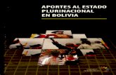 APORTES AL ESTADO PLURINACIONAL EN BOLIVIA · ganizaciones en función del avance como pueblos y naciones originarias de Bolivia. La experiencia trata en un primer capítulo los antecedentes