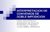 INTERPRETACION DE CONVENIOS DE DOBLE IMPOSICIONrepositorio.enap.gov.br/bitstream/1/3907/1... · PROPUESTAS DOCTRINALES PARA RESOLVER LOS CONFLICTOS DE CALIFICACION (II) A FAVOR: RELEVANCIA
