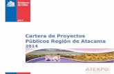 Cartera de Proyectos Públicos Región de Atacama · 2014-12-18 · impacto ambiental 2010 - 2014 minerÍa: 83 proyectos aprobados – mm u$7.874 ... ministerio del interior y seguridad