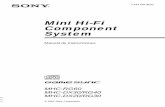 Mini Hi-Fi Component System Para cargar una cinta ..... 14 Reproducción de una cinta ..... 14 Grabación en una cinta — Grabación sincronizada de CD/ ...