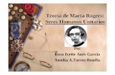 Teoría de Marta Rogers: Seres Humanos Unitariosaniorte-nic.net/archivos/teoria_marta_rogers.pdf · teoría innovadora ,abre las puertas a la adquisición de nuevos conocimientos
