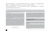 Estudio comparativo del sellado de catéteres con citrato ...scielo.isciii.es/pdf/nefro/v11n2/3.pdf · 5% más gentamicina. Sin embargo,debido a com-plicaciones hemorrágicas, infecciosas