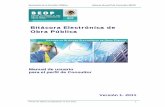 Bitácora Electrónica de Obra Pública MANUAL CONSULTOR.pdf · PDF filenotas, mediante el uso de filtros de consulta avanzados • Información en línea, oportuna, que sustenta