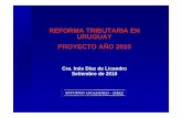 REFORMA TRIBUTARIA EN URUGUAY PROYECTO AÑO 2010 …1).pdf · prevencion de laft – ley de laft; operaciones sospechosas – 1998 – l. 17.016. secreto bancario: proceso de flexibilizacion