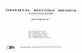 ORIENTAL MATERIA MEDICA - Verbundzentrale des GBV · oriental materia medica a concise guide dr. hong-yen hsu dr. yuh-pan chen dr. shuenn-jyi shen dr. chau-shin hsu dr. chien-chih