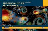 Conocimientos Fundamentales de Matemáticasconocimientosfundamentales.unam.mx/matematicas/algebra/pdfs/interior.pdf · Las disciplinas elegidas para trabajar en una primera etapa