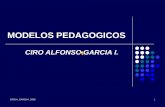 MODELOS PEDAGOGICOS - sf46bd5dc22c60793.jimcontent.com · PARADIGMA CONDUCTISTA CIRO A. GARCIA I. 2009 5 El conductismo surge como una teoría psicológica y posteriormente se adapta