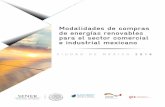 D30May Modalidades de compras de energias renovables para ... compras ER_2018.pdf · Modalidades de compras de energías renovables para el sector comercial e industrial mexicano