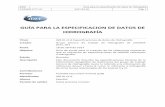 GUÍA PARA LA ESPECIFICACION DE DATOS DE HIDROGRAFÍA · Guía de ayuda para la creación de las coberturas necesarias que se requieren las especificaciones de INSPIRE referentes