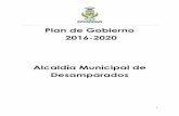 Plan de Gobierno 2016-2020 - desamparados.go.cr · Además predomina el sistema montañoso que produce gran cantidad de _____ 8 nacientes que necesitan ser protegidas. También cuenta