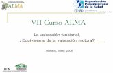 VII Curso ALMA - almageriatria.org · Factores de riesgo para la declinación funcional ! Alteración cognitiva ! Depresión ! Comorbilidad ! Situación funcional de las extremidades