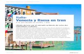 Italia: Venecia y Roma en tren - cdn.logitravel.com · Ubicado en el corazón de Venecia, concretamente en la famosa Plaza San Marcos, el Palacio Ducal es uno de los símbolos de