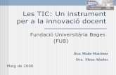 Les TIC: Un instrument per a la innovació docent · Tot procés implica Un punt d’ inici Implicació de les persones Avaluació del treball Canvis sobre el procés 2 Martínez,