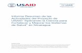 Informe Resumen de las Actividades del Proyecto de USAID ... · Informe Resumen de las Actividades del Proyecto de USAID “Aplicando la Ciencia para Fortalecer y Mejorar los Sistemas