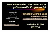 Alta DirecciónConstrucción y Desarrollo Empresarial · Alta Dirección...Construcción y Desarrollo Empresarial Materia Energía Información R E D I MÉXICO Fernando Galindo Soria