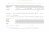 AECEP MEETING 2018 · formulario de autorizaciÓn de cobro por tarjeta de credito/dÉbito Con el fin de garantizar la reserva de su alojamiento, rogamos cumplimente el formulario