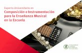 Experto Universitario en Composición e Instrumentación ... · Recursos materiales para la enseñanza de la música 2.1. Introducción. 2.2.aterial para el aprendizaje de la música.