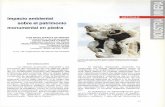 Impacto ambiental ARTICULO sobre el patrimonio monumental ...oa.upm.es/10525/1/industria_minera_313.pdf · (sulfatos y cloruros) producidosporla contaminación en el materialpétreo.