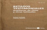reTAzos TesTimoniAles - cain. chilenas sobre la dictadura militar (1973-1989), ya que sintetizan la
