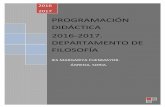 2016iesagreda.centros.educa.jcyl.es/sitio/upload/PROGRAMACION_16-17_FILO... · h) Comprender y expresar con corrección, oralmente y por escrito, en la lengua castellana textos y