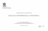 CÁLCULO DIFERENCIAL E INTEGRAL I · Diferencial e Integral II, constituye la materia de Cálculo Diferencial e Integral. La materia Cálculo Diferencial e Integral se ubica en el