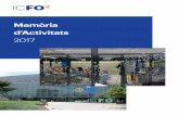 Memòria d’Activitats - icfo.eu · MEMRIA D’ACTIVITATS 2017 ICFO 5 1. 1. Estadístiques L’ICFO està format per més de 400 persones, entre les quals s’inclouen el personal