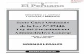 Texto Único Ordenado de la Ley Nº 27444, Ley del ... · 2 NORMAS LEGALES Viernes 25 de enero de 2019 / El Peruano DECRETO SUPREMO Nº 004-2019-JUS Decreto Supremo que aprueba el